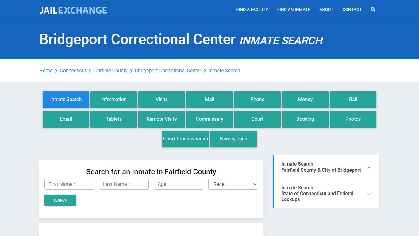 Bridgeport Correctional Center Inmate Search - Jail Exchange